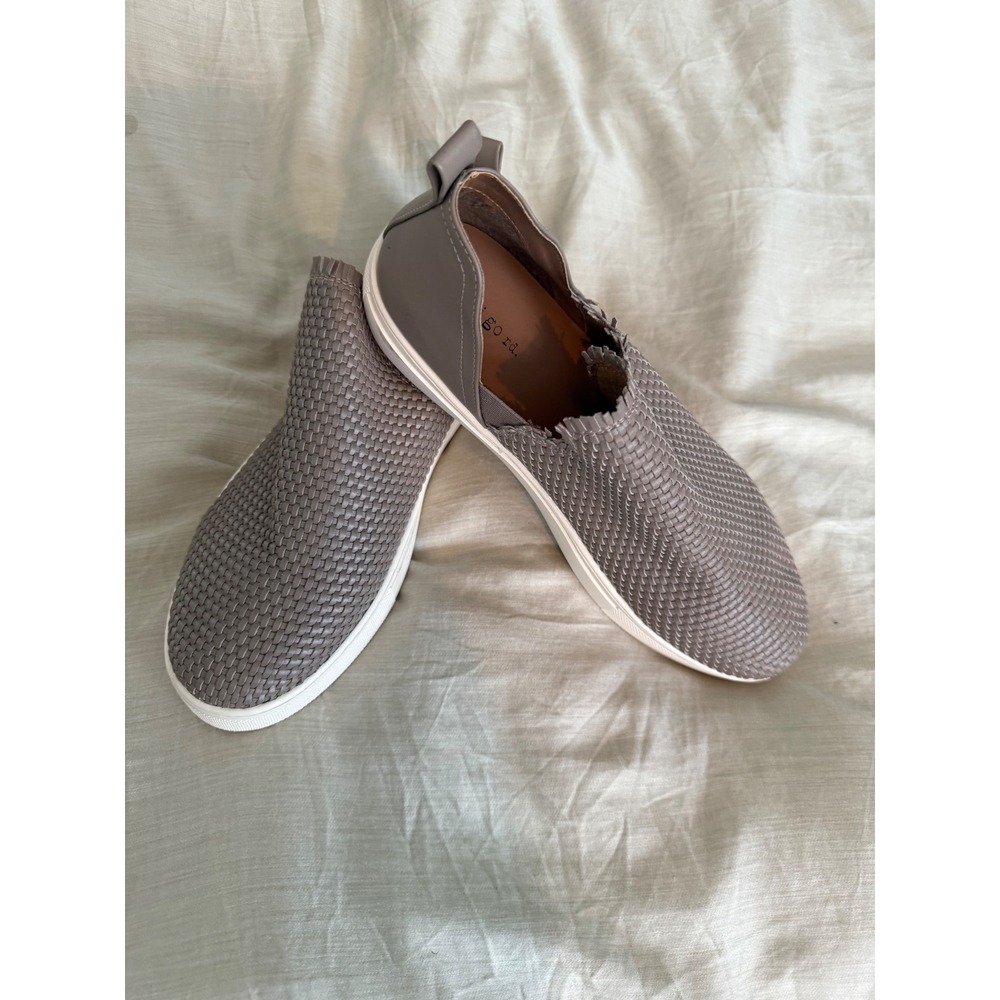 Indigo Rd Gray Woven Slip On Sneakers Women's Size 10 Comfort Fashion